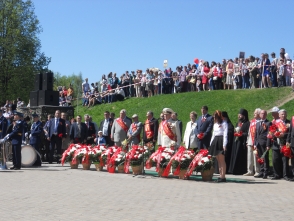 Празднование Дня Победы в Великих Луках, в котором приняли участие Куньинские Ветераны.